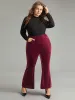 Rhinestone Velvet Polka Dot Flare Leg Pants sold by Bloomchic