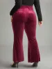 Rhinestone Velvet Polka Dot Flare Leg Pants sold by Bloomchic