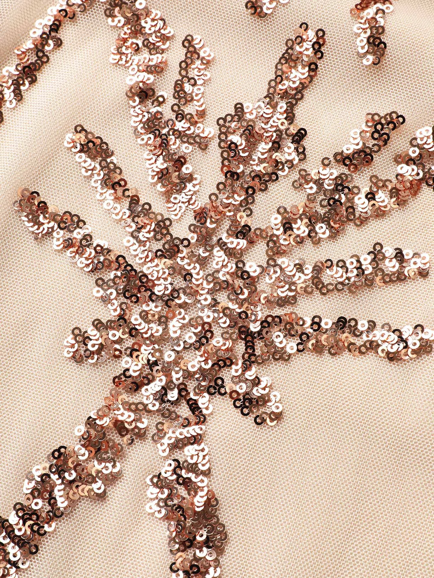 Embellished Sequins Adjustable Straps Midi Dress sold by Bloomchic product image thumbnail 5