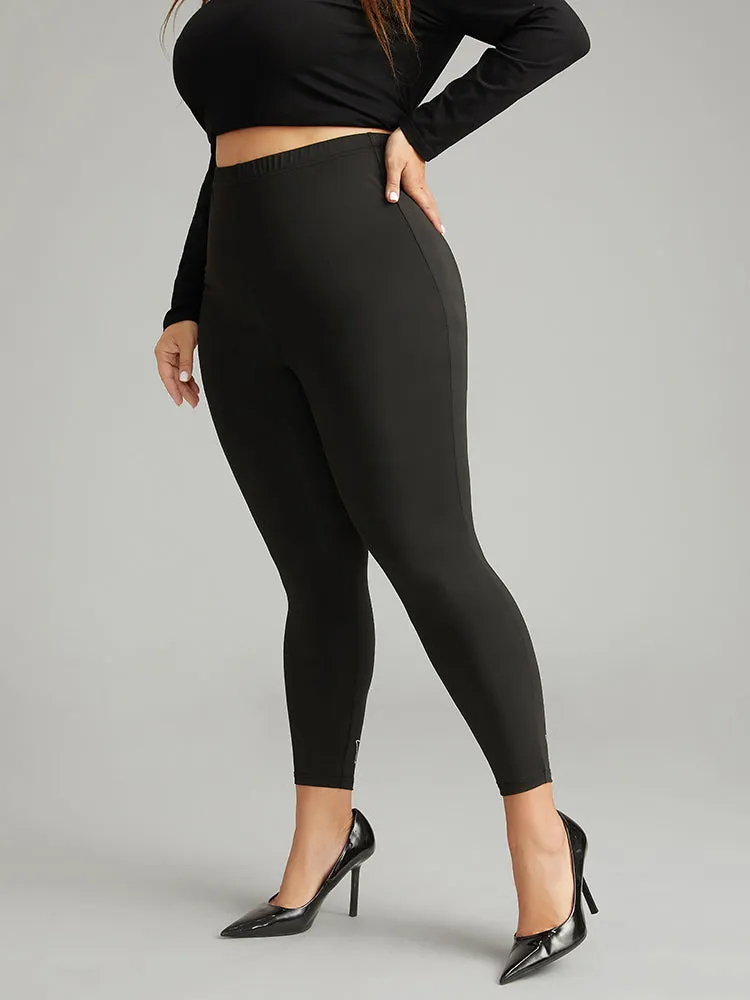 Stretchy-Fit Rhinestone Elastic Waist Leggings sold by Bloomchic product image thumbnail 3