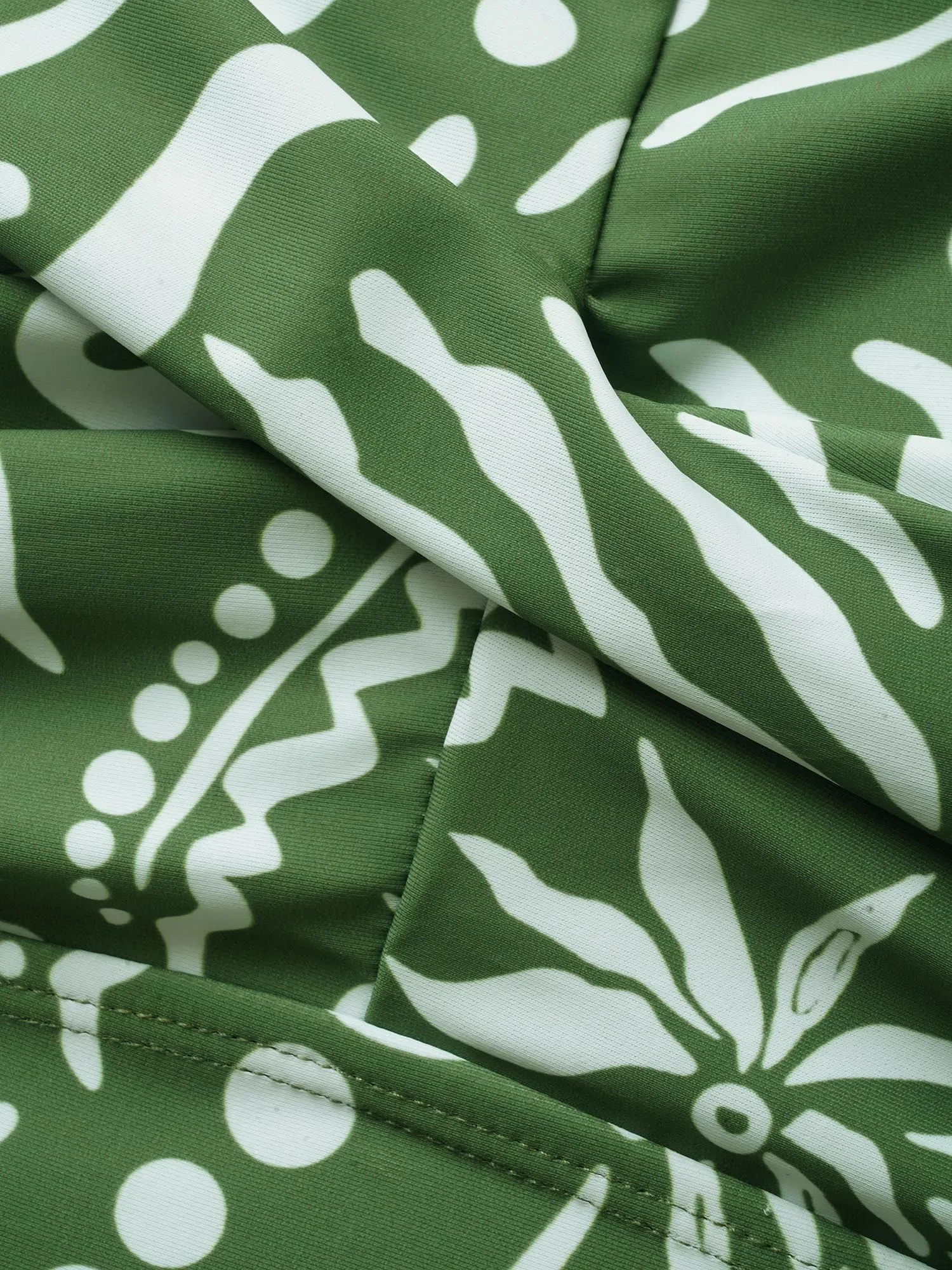 Boho Print Crossover High Rise Swim Dress sold by Bloomchic product image thumbnail 5