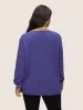 Striped Contrast Wrap Knit Pullover sold by Bloomchic