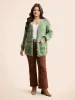Contrast Patched Pocket Drop Shoulder Cardigan sold by Bloomchic