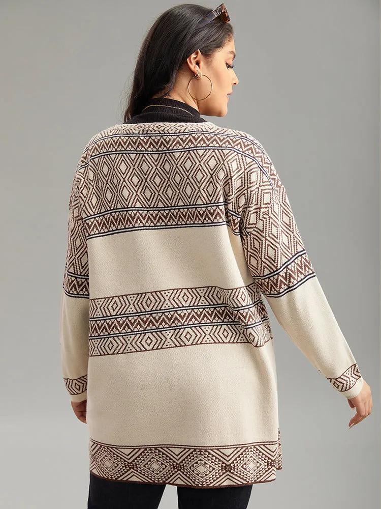 Geometric Open Front Cardigan sold by Bloomchic product image thumbnail 2