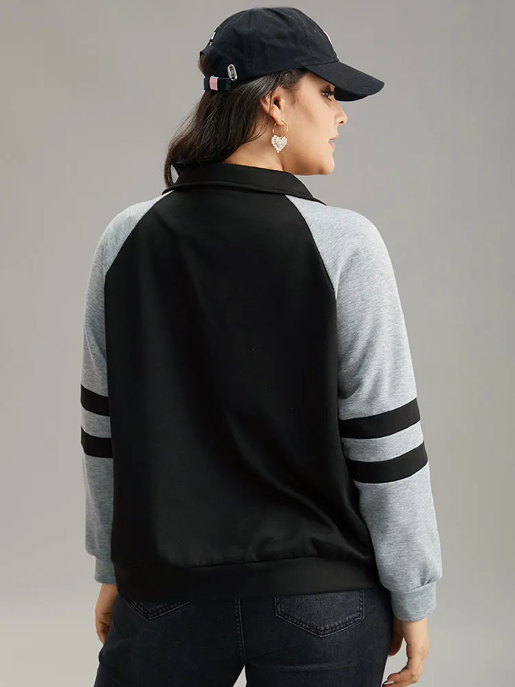 Contrast Contrast Trim O Ring Zipper Jacket sold by Bloomchic product image thumbnail 2