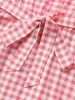 Gingham Elastic Waist Sleeveless Maxi Dress sold by Bloomchic