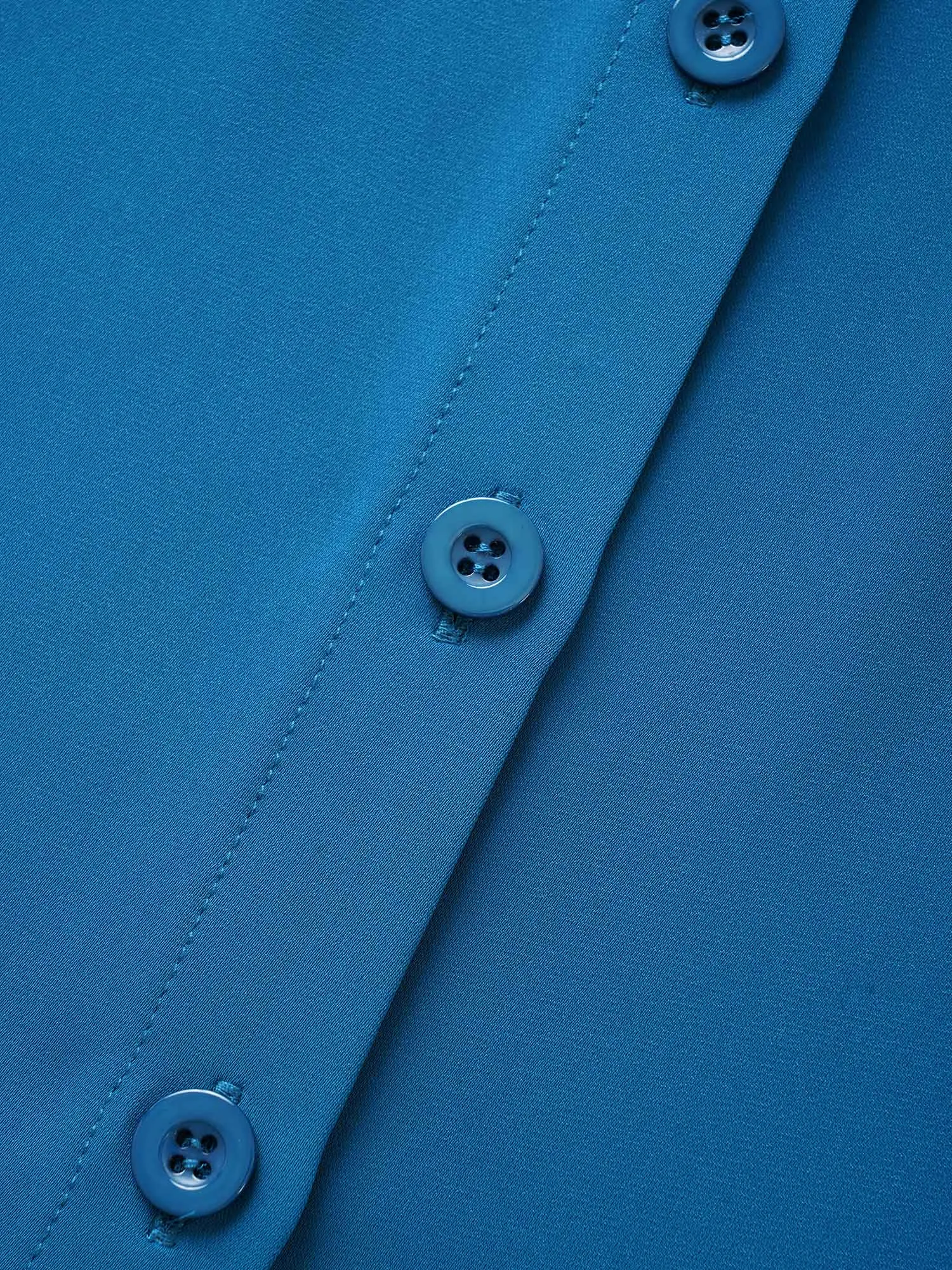 Plain Shirt Collar Tiered Flutter Sleeve Blouse sold by Bloomchic product image thumbnail 5