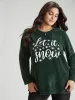 Christmas Letter Thick Corduroy T-shirt sold by Bloomchic