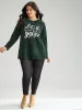 Christmas Letter Thick Corduroy T-shirt sold by Bloomchic