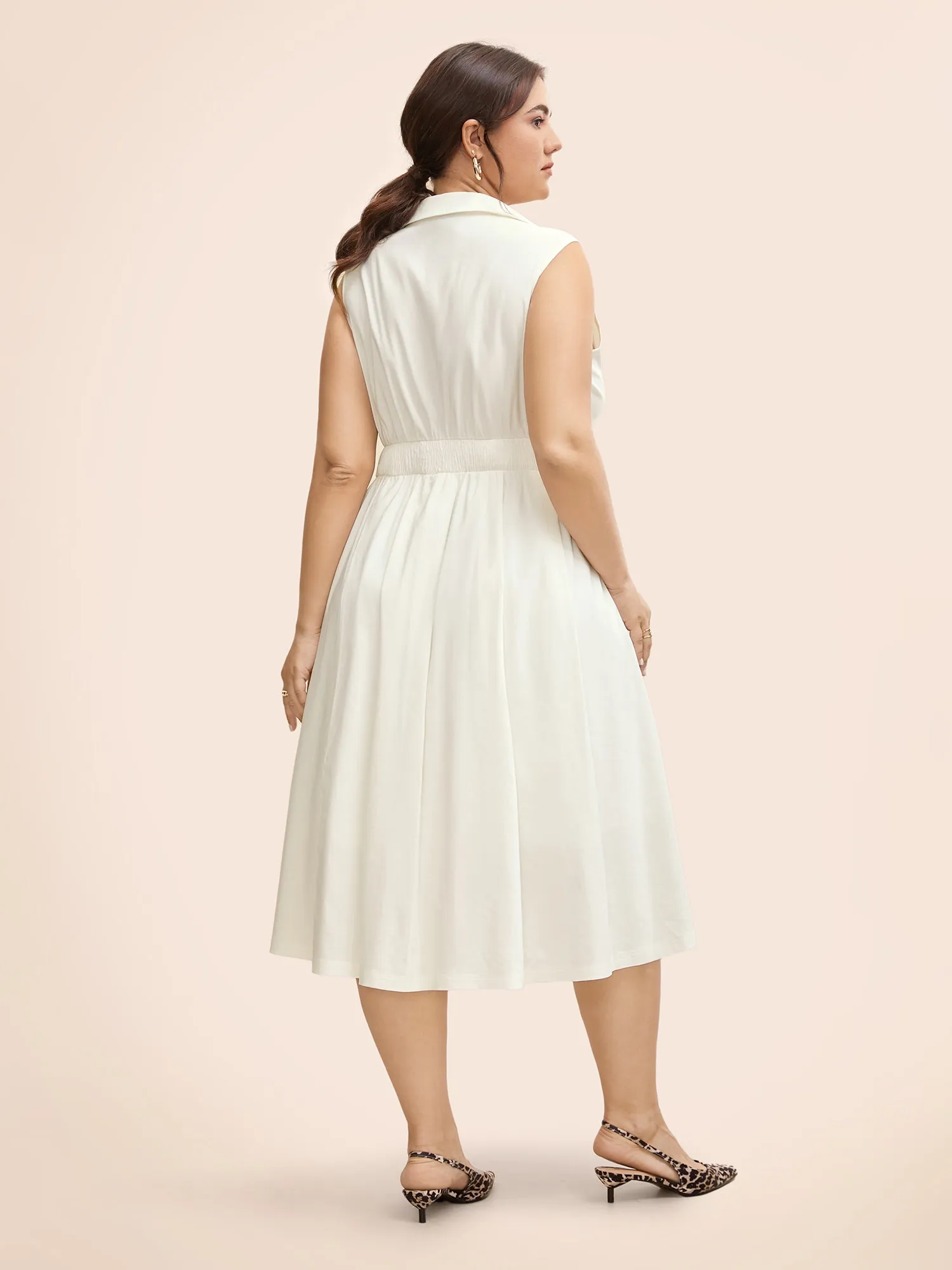 Stretch Woven Midfielder Midi Dress sold by Bloomchic product image thumbnail 3