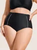 Contrast Trim Ruched High Rise Swim Bottom sold by Bloomchic
