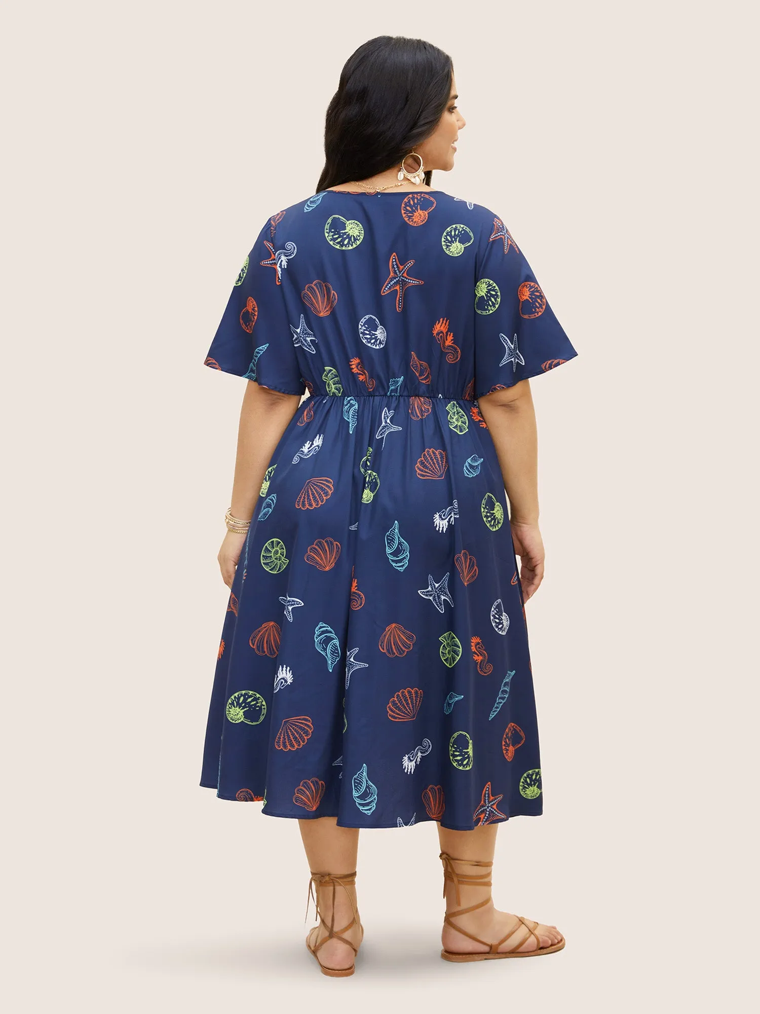 Marine Elements Twist Front Elastic Waist Dress sold by Bloomchic product image thumbnail 4