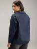 Cotton Button Fly Drawstring Hem Coat sold by Bloomchic