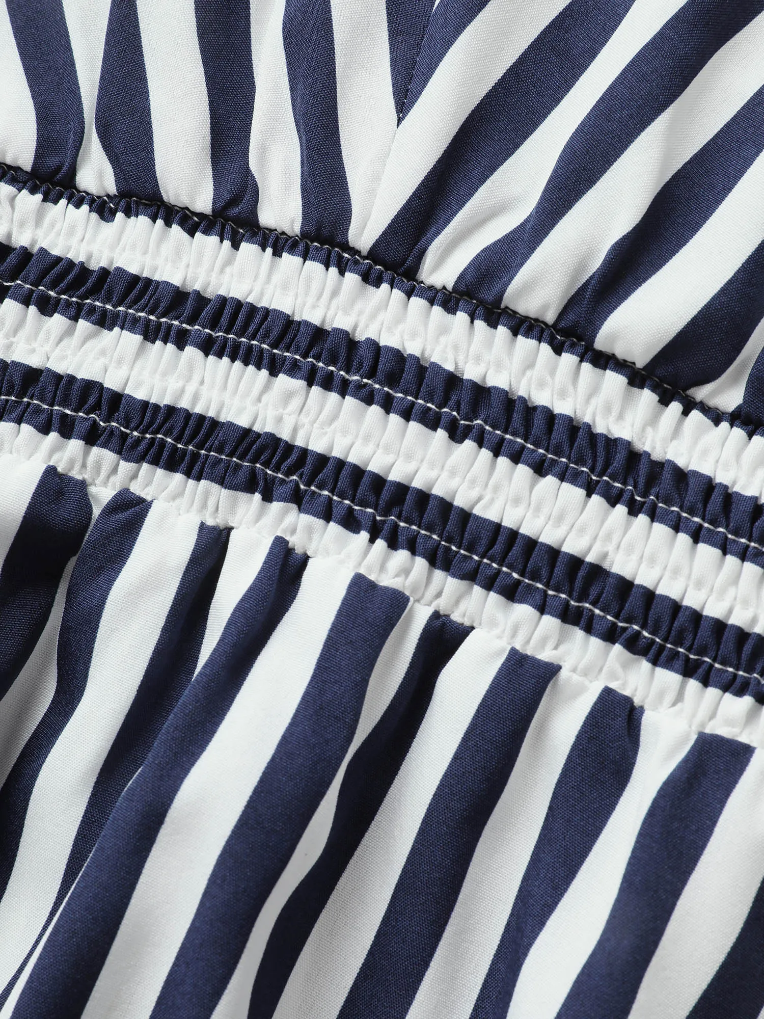 Striped Shirred Dolman Sleeve Dress sold by Bloomchic product image thumbnail 5