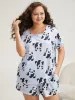 Panda Print Crew Neck Sleep Top sold by Bloomchic