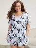 Panda Print Crew Neck Sleep Top sold by Bloomchic