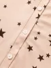 Star Button Up V Neck Sleep Jumpsuit sold by Bloomchic