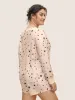 Star Button Up V Neck Sleep Jumpsuit sold by Bloomchic