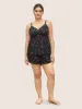 Cherry Print Adjustable Straps Loungewear Set sold by Bloomchic