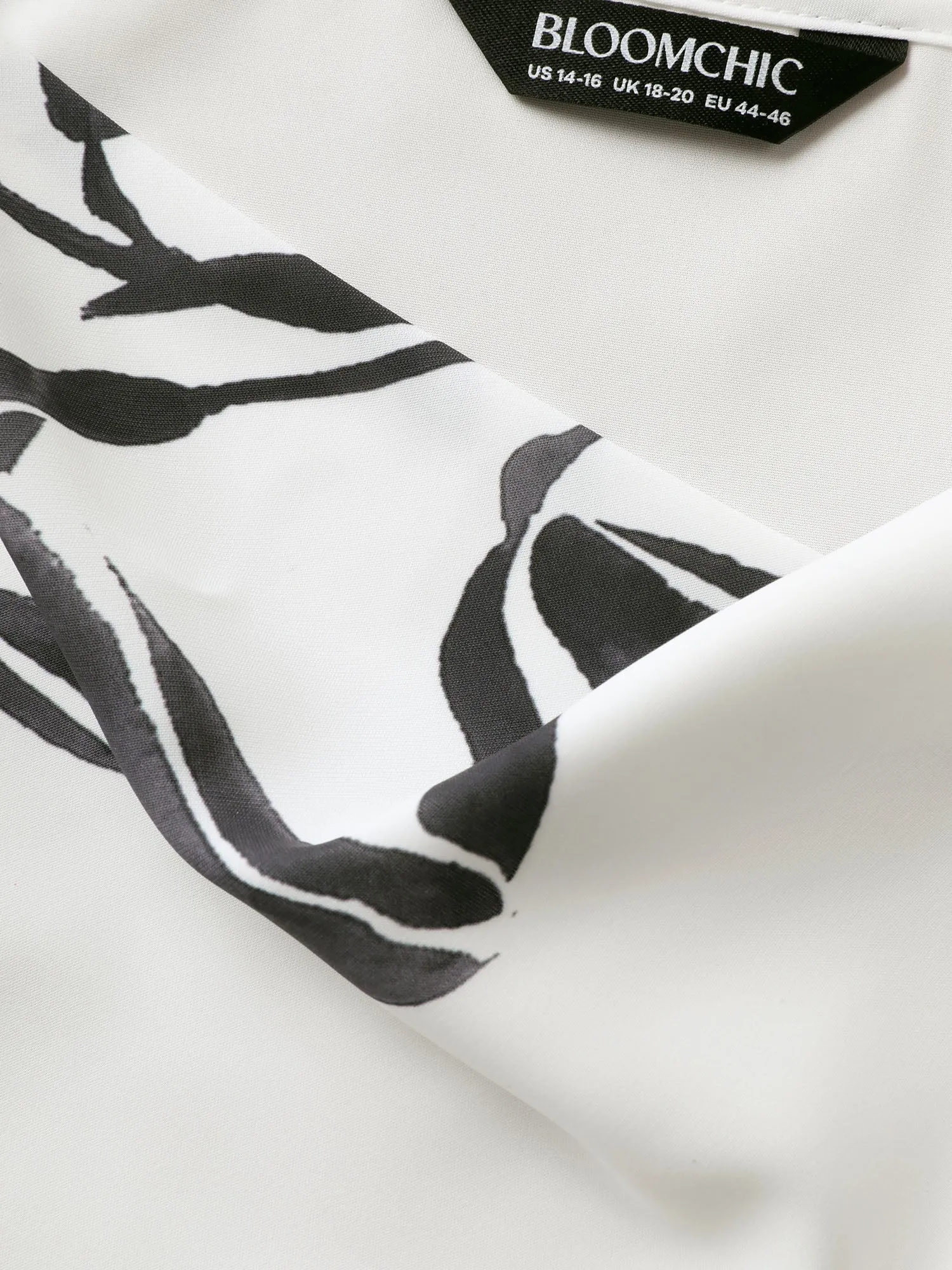 Cowl Neck Lily Print Split Hem Cami Top sold by Bloomchic product image thumbnail 5