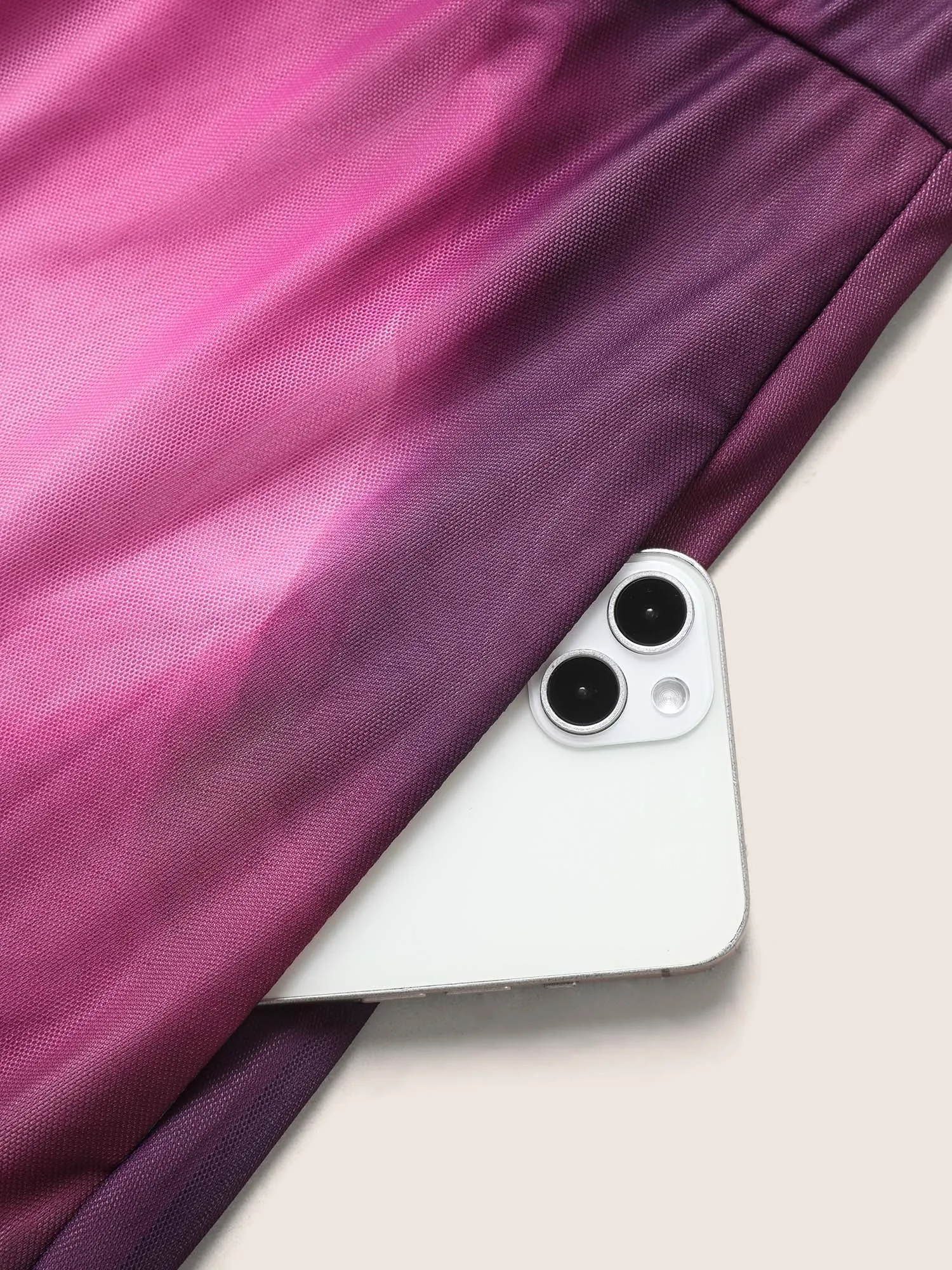 Butterfly Orchid Mesh Ruffle Sleeve Midi Dress sold by Bloomchic product image thumbnail 5