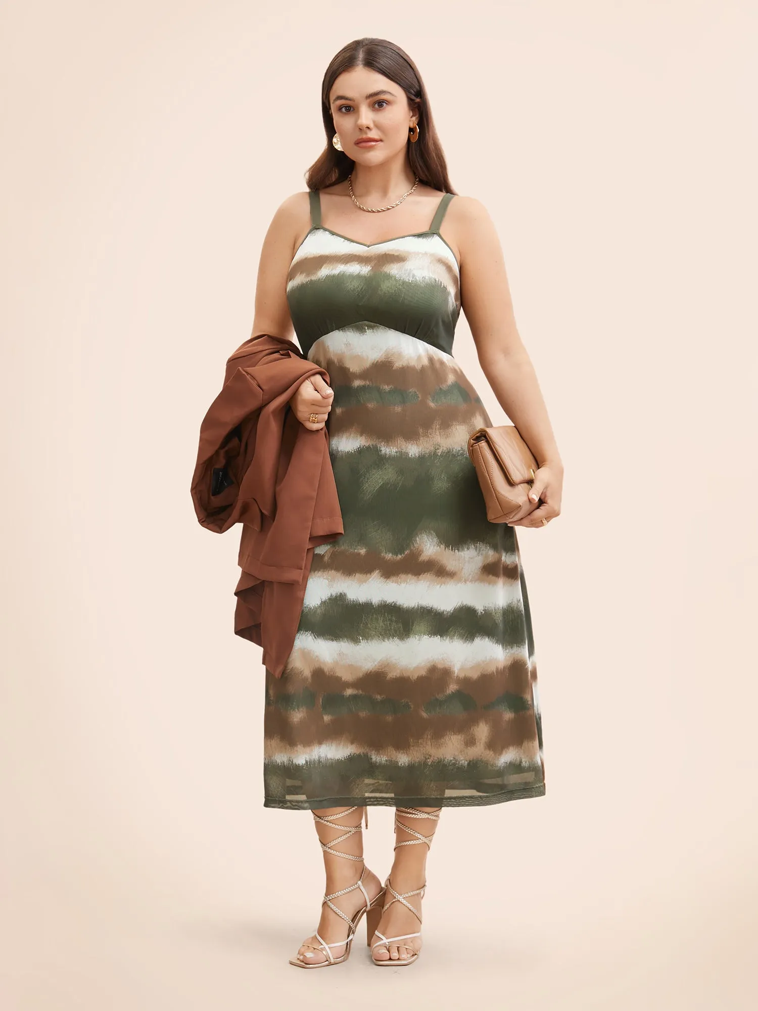 Gradient Print Adjustable Straps Cami Dress sold by Bloomchic product image thumbnail 5