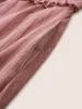 Solid Striped Notched Ties Up Pocket Flutter Maxi Dress sold by Bloomchic
