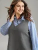 2-In-1 Striped Patchwork Waffle Knit Sweatshirt sold by Bloomchic