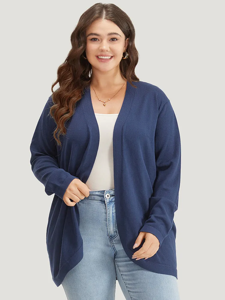 Supersoft Essentials Curved Hem Open Front Cardigan sold by Bloomchic product image thumbnail 4
