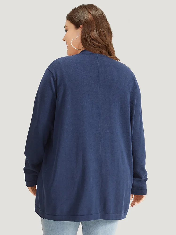 Supersoft Essentials Curved Hem Open Front Cardigan sold by Bloomchic product image thumbnail 2