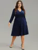 Plain Textured Velvet Ruffle Hem Dress sold by Bloomchic