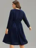 Plain Textured Velvet Ruffle Hem Dress sold by Bloomchic
