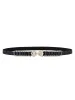 Pearl Beaded Metal Buckle Detail Elastic Belt sold by Bloomchic