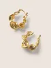 Gold Twist Earrings sold by Bloomchic
