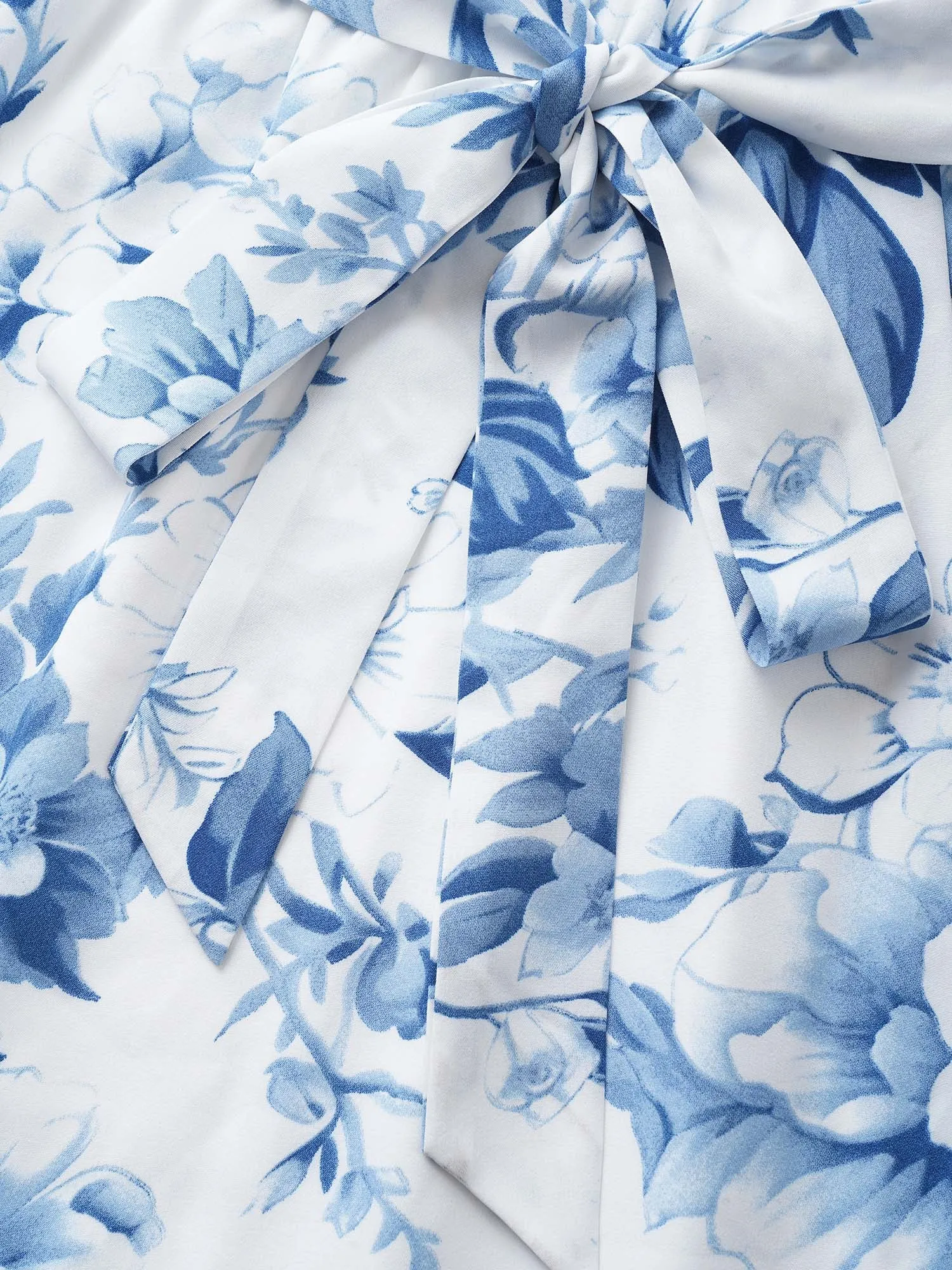 Floral Wrap Petal Sleeve Belted Dress sold by Bloomchic product image thumbnail 5