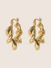 Gold Twist Earrings sold by Bloomchic