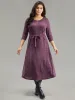Solid Heather Ties Pocket Dress sold by Bloomchic