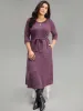 Solid Heather Ties Pocket Dress sold by Bloomchic