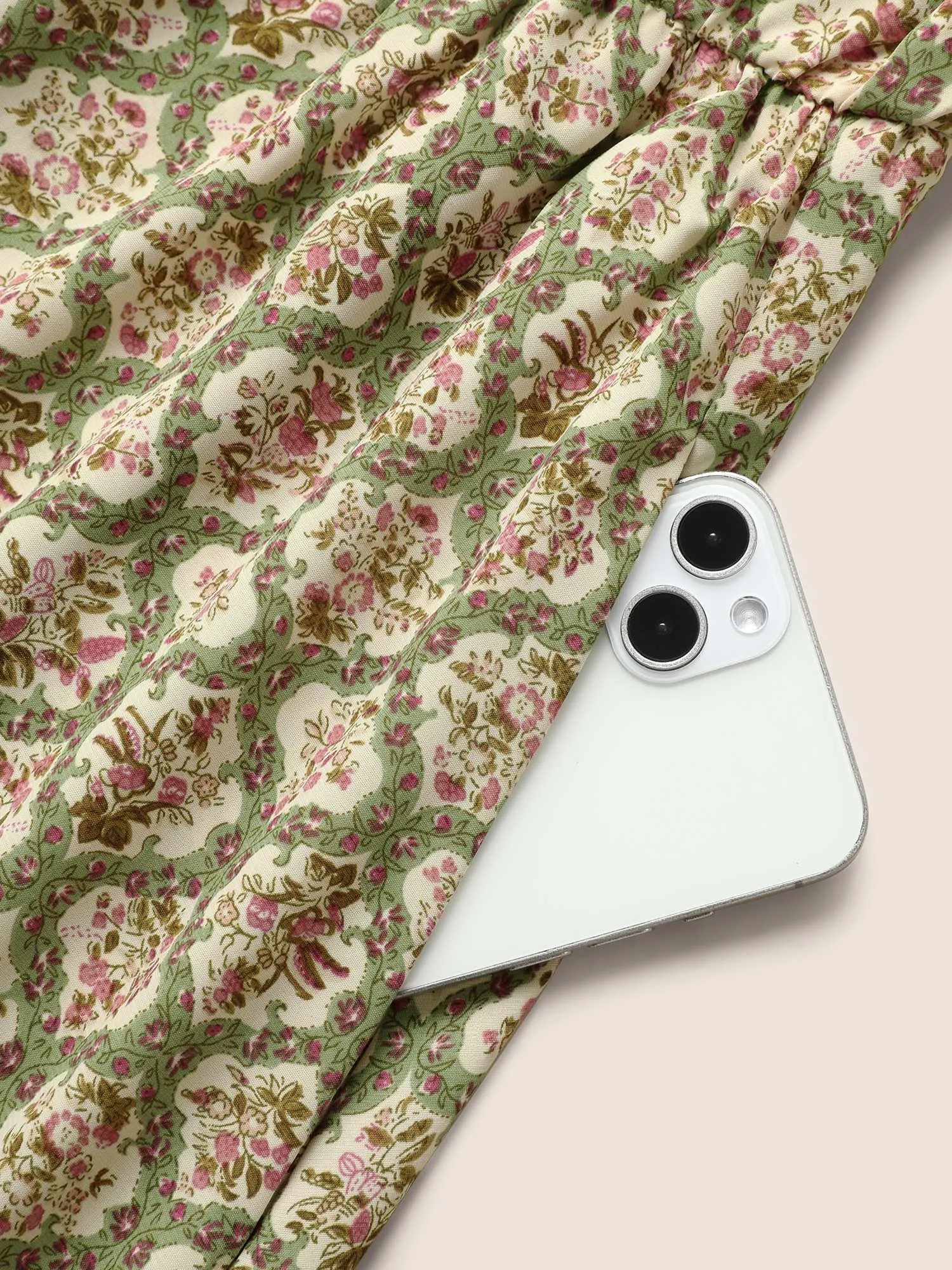 Halter Neck Moroccan Print Midi Dress sold by Bloomchic product image thumbnail 5