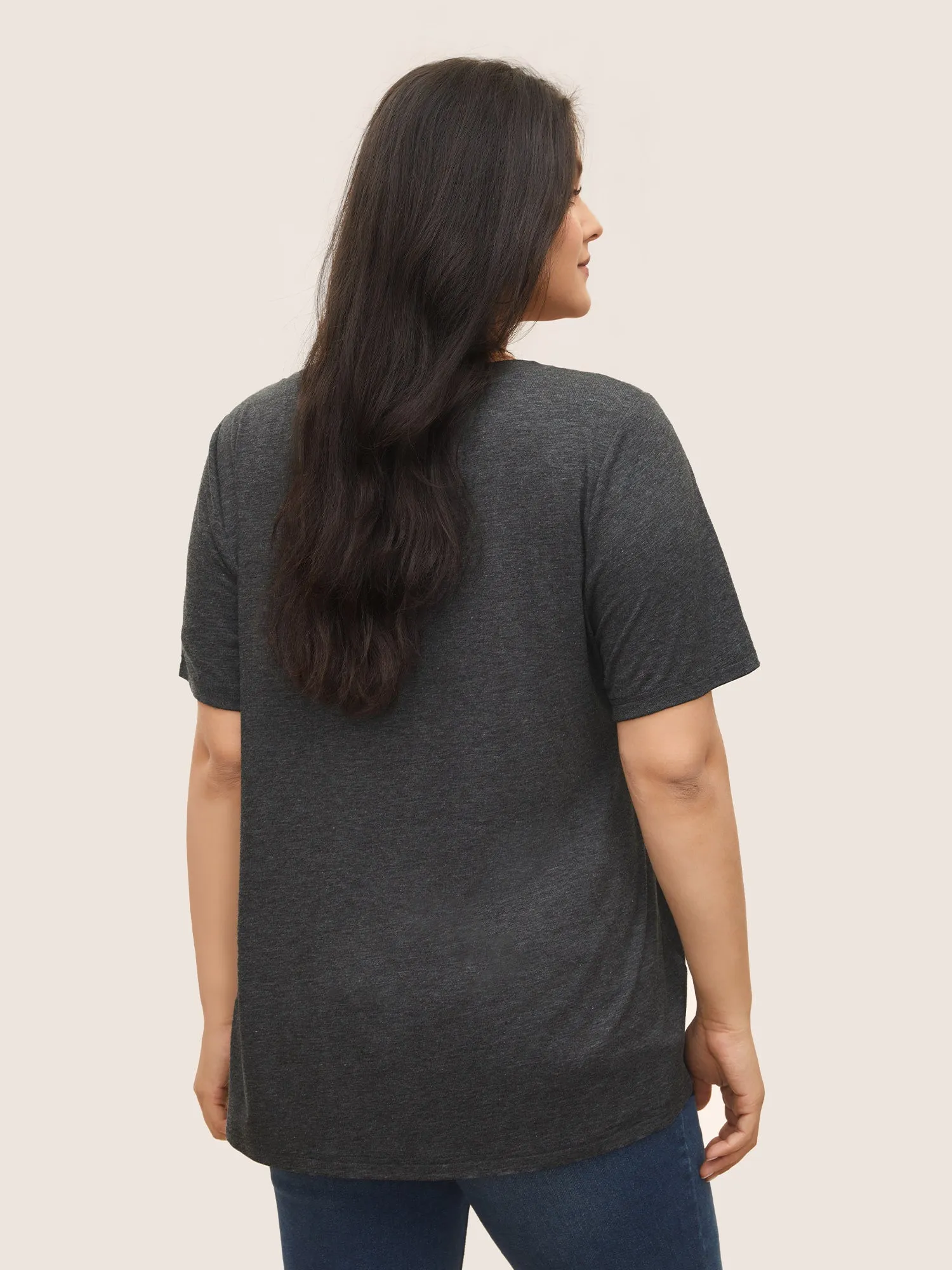 Graphic Mom Embroidered Ditsy Floral T-shirt sold by Bloomchic product image thumbnail 3