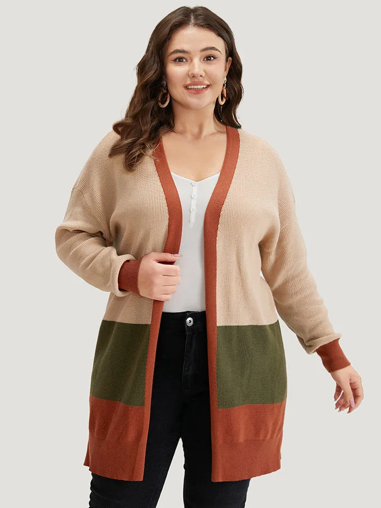Colorblock Contrast Split Side Cardigan sold by Bloomchic product image thumbnail 5