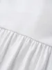 V Neck Solid Lace Panel Elastic Waist Sleep Dress sold by Bloomchic