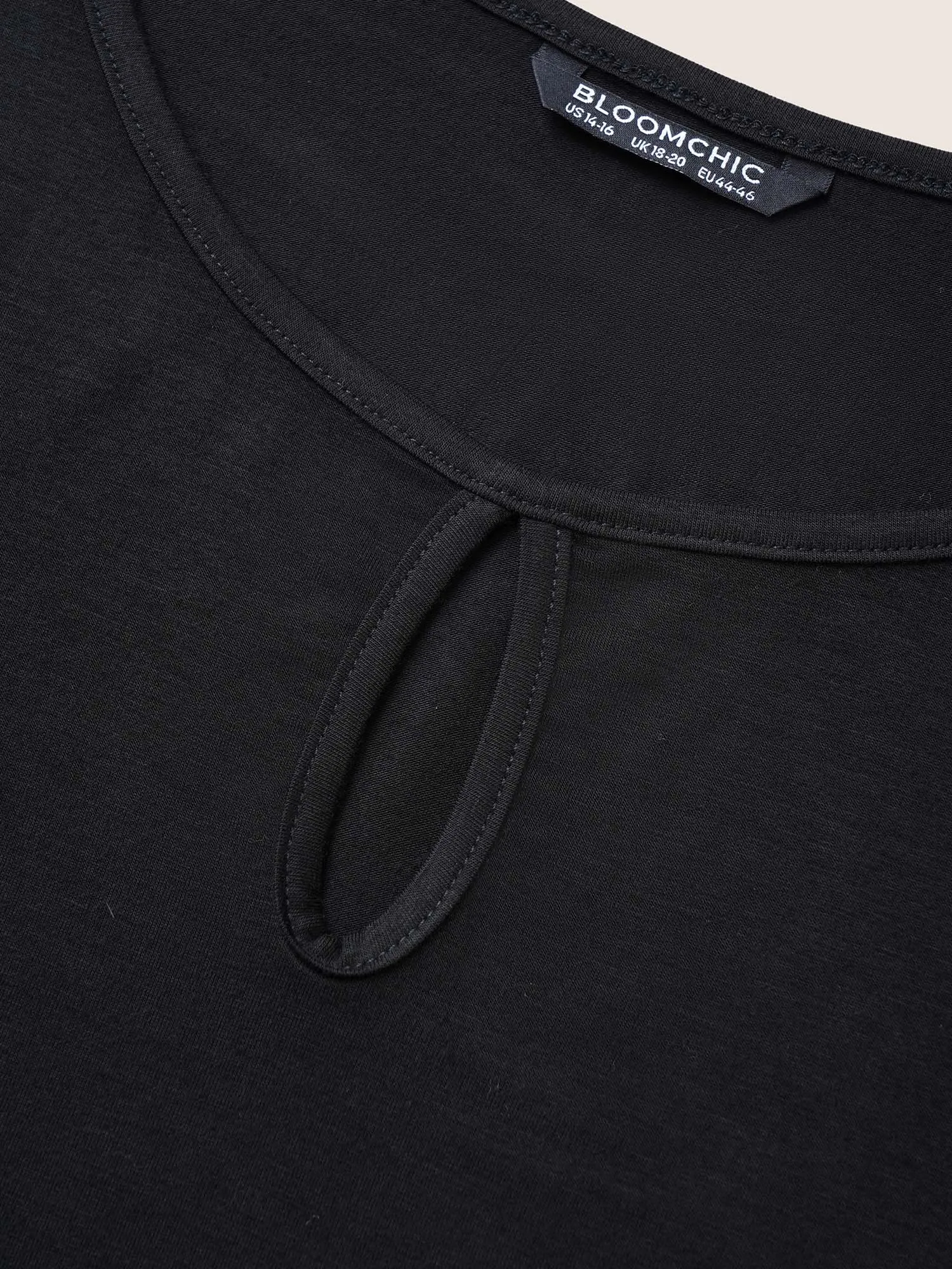 Supersoft Essentials Solid Keyhole Tank Top sold by Bloomchic product image thumbnail 5