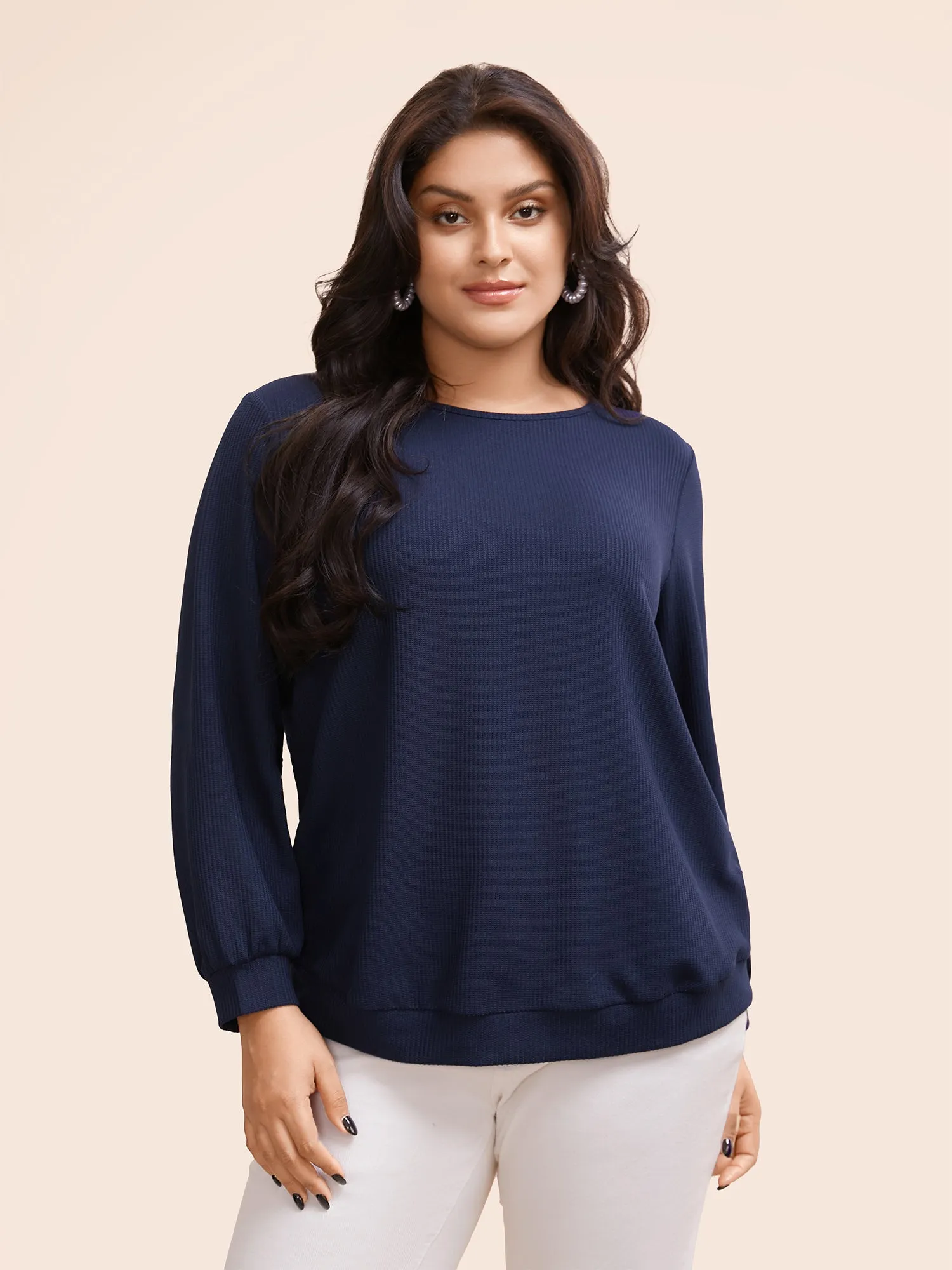 Solid Round Neck Backless Tie Knot T-shirt sold by Bloomchic product image thumbnail 2
