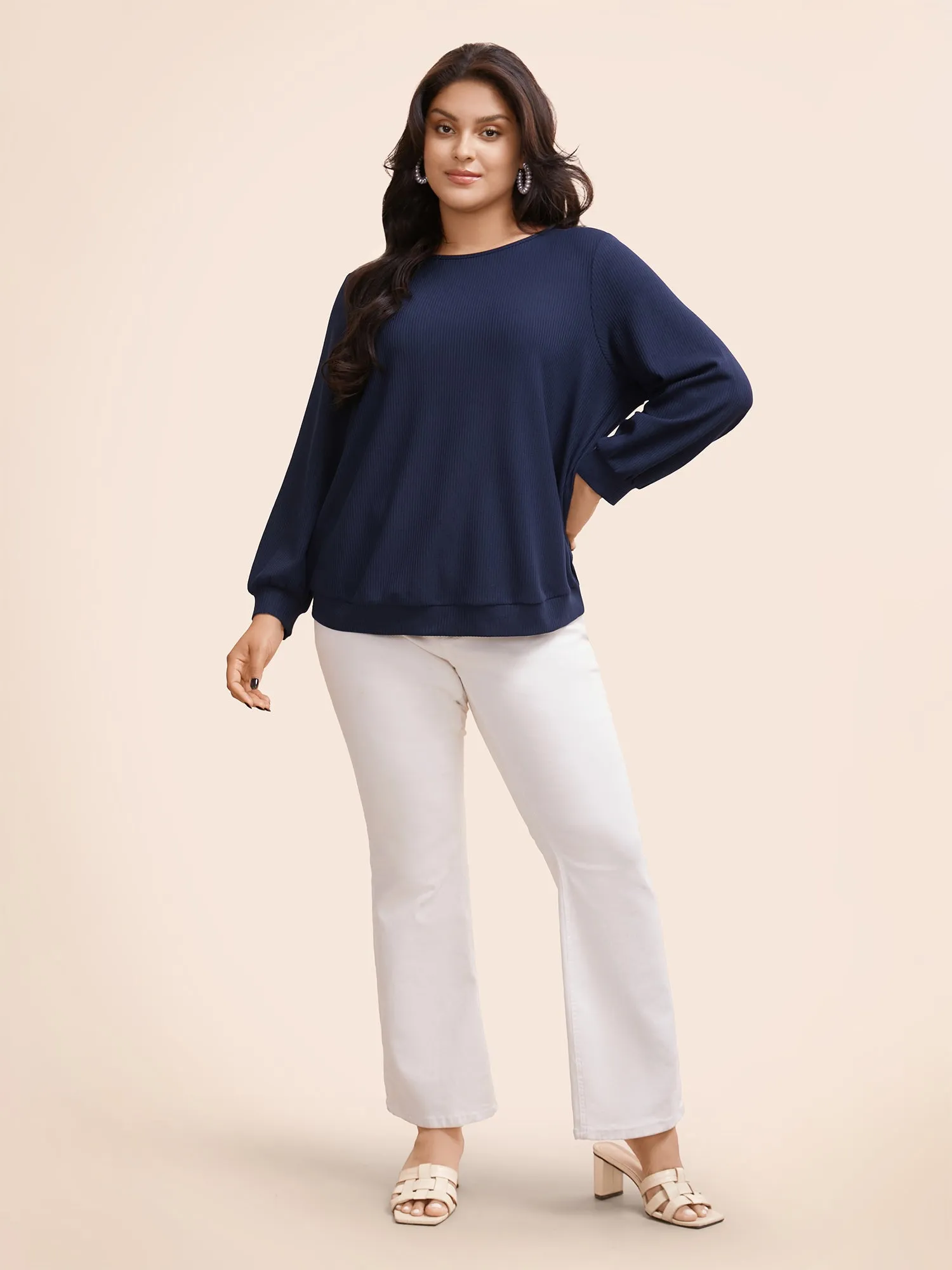 Solid Round Neck Backless Tie Knot T-shirt sold by Bloomchic product image thumbnail 4