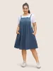 Plain Pleated Pocket Sleeveless Dress sold by Bloomchic