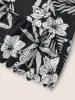 Floral Print Tie Neck Scalloped Trim Dress sold by Bloomchic