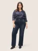 Straight Leg Dark Wash Zipper Fly Jeans sold by Bloomchic