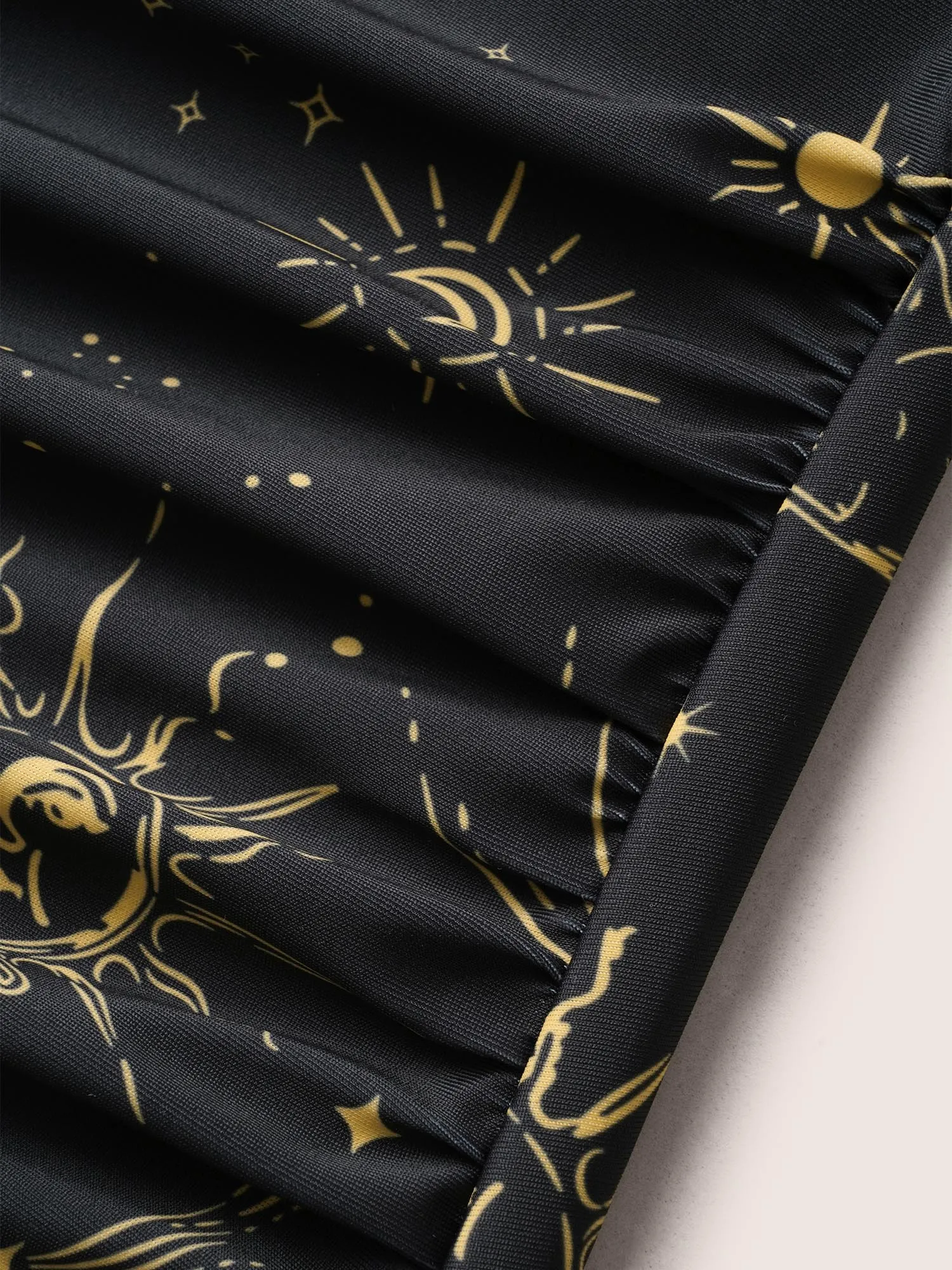 Star & Moon Heart Neckline Crossover One Piece Swimsuit sold by Bloomchic product image thumbnail 5