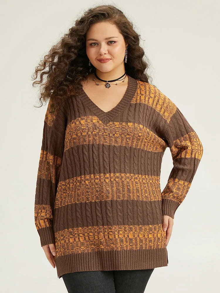 Halloween Colorblock Plisse Split Side Pullover sold by Bloomchic product image thumbnail 5